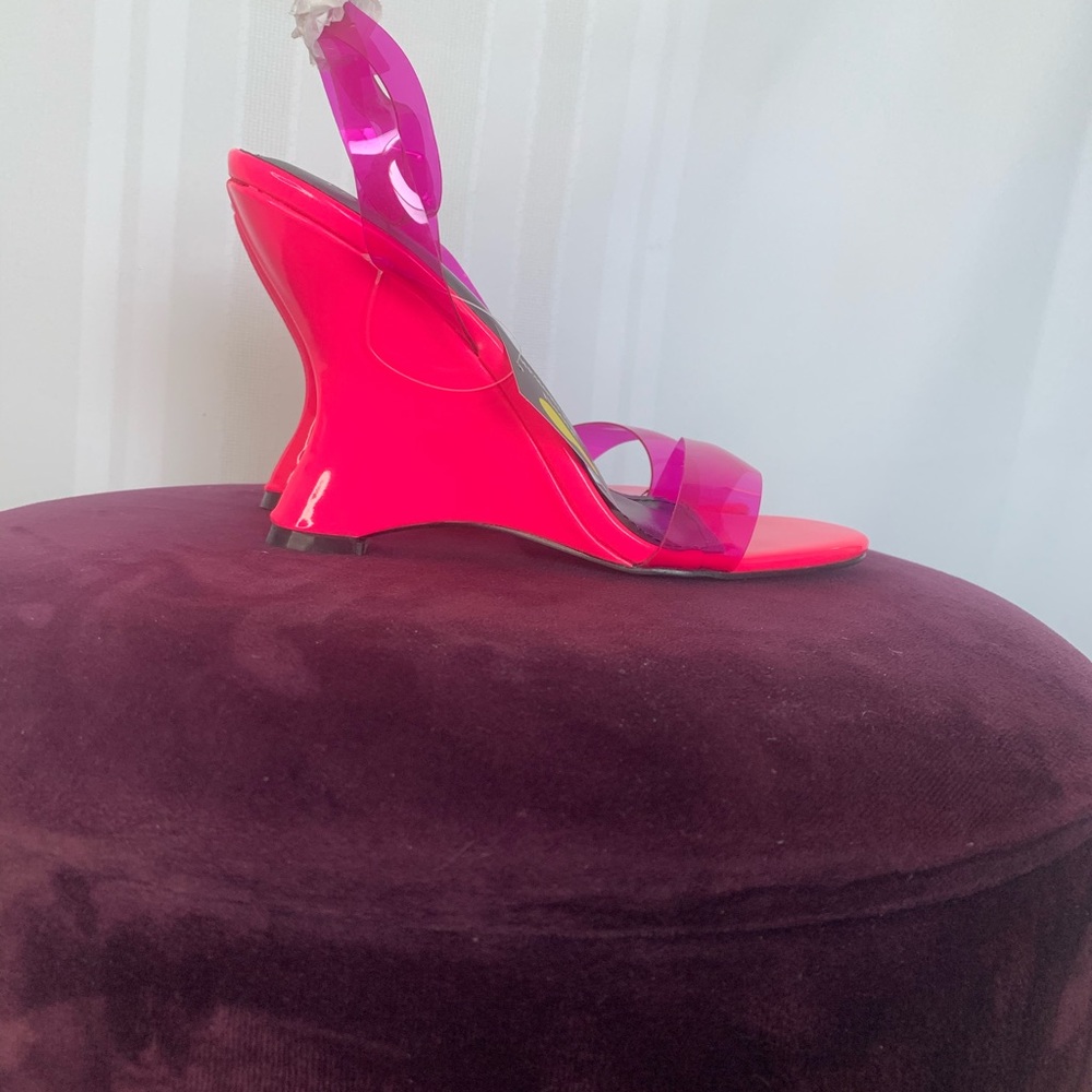 Fashion Nova neon pink heels